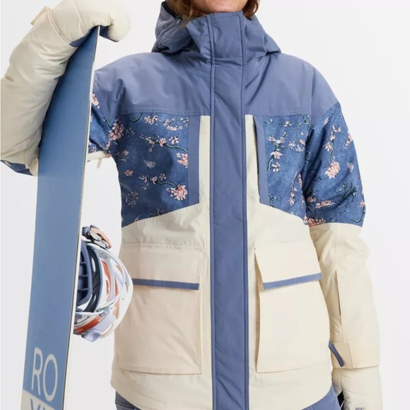 Roxy Chloe Kim Parka Snow Jacket - Women’s Large / Wild wind (BQY7) - Picture 3 of 8